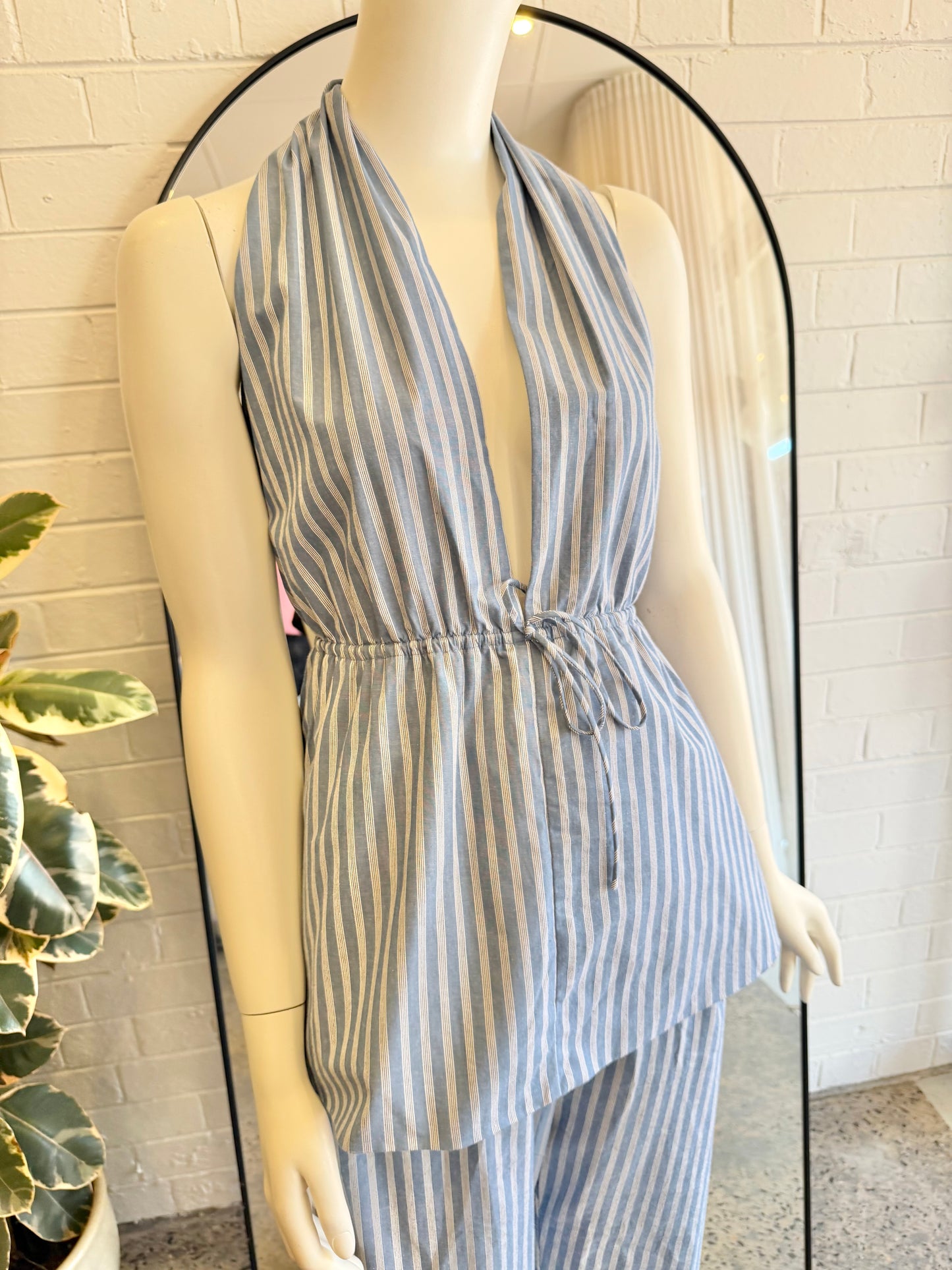 Dissh Blue Gracie Stripe Pant and Top Set - Size XL (14/16)