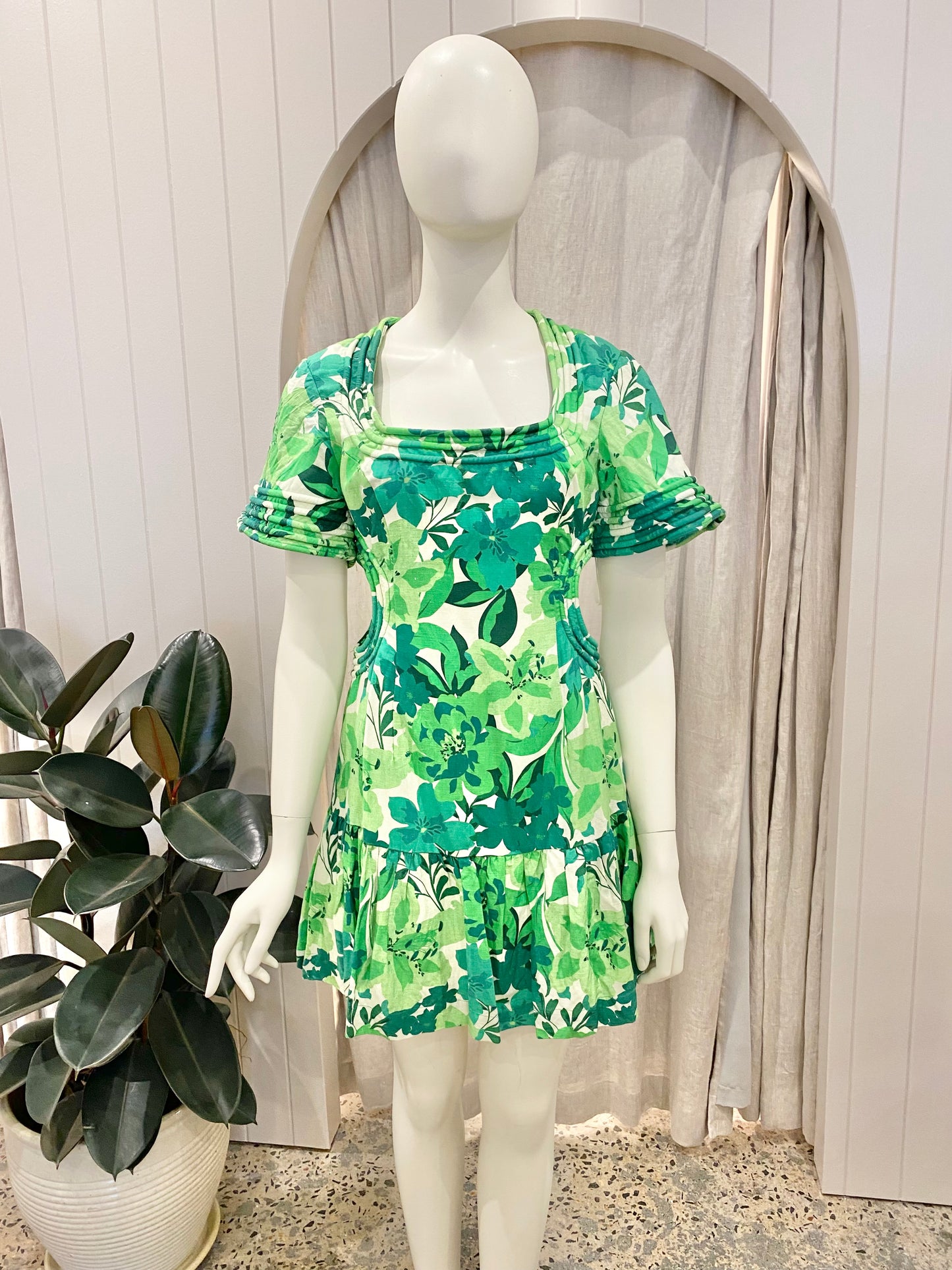 Rebecca Vallance Marguerita Cutout Mini Dress - Size 10