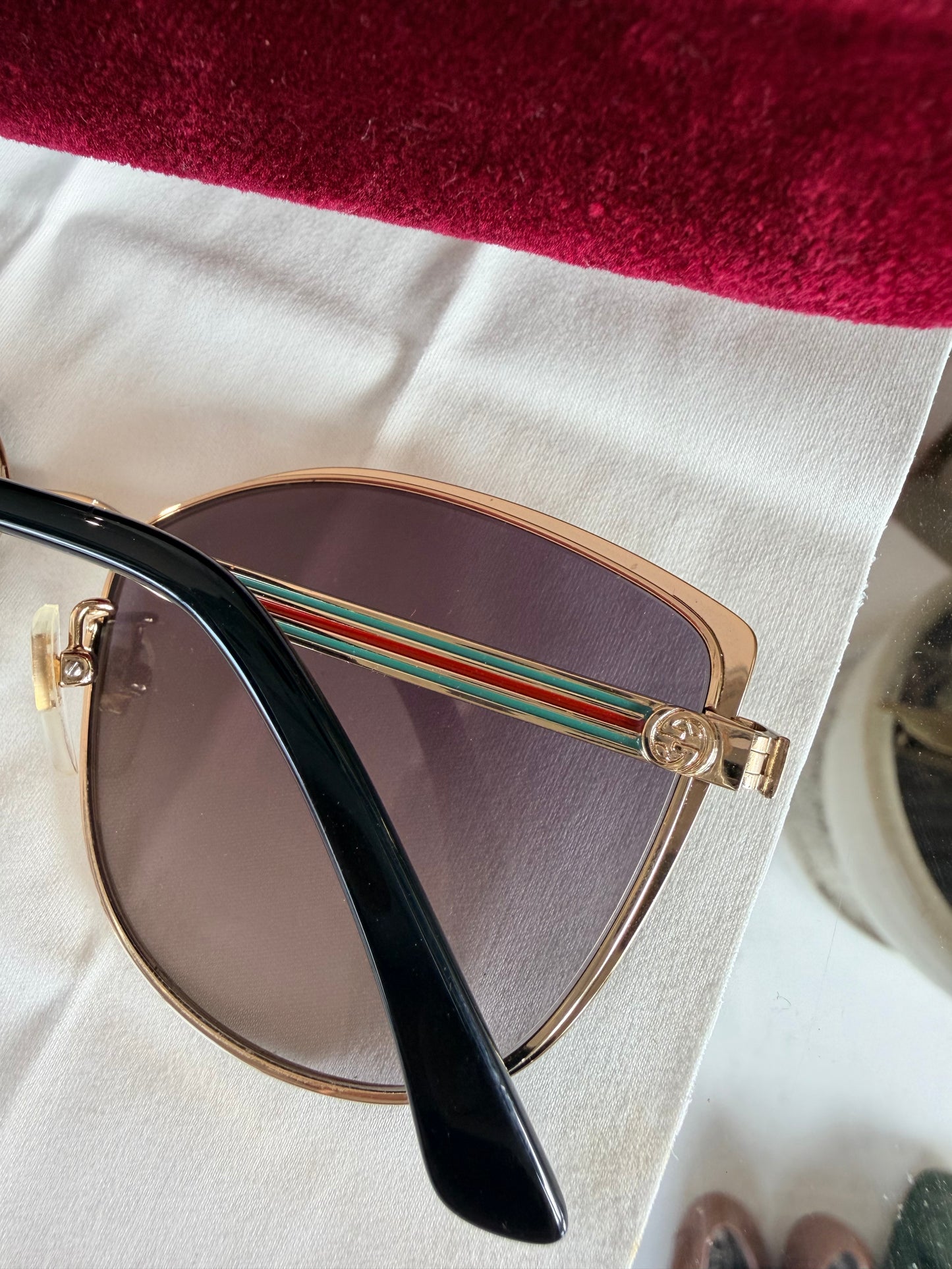 Gucci Black and Gold GG0589SK Sunglasses