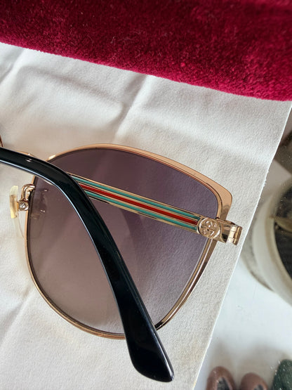 Gucci Black and Gold GG0589SK Sunglasses