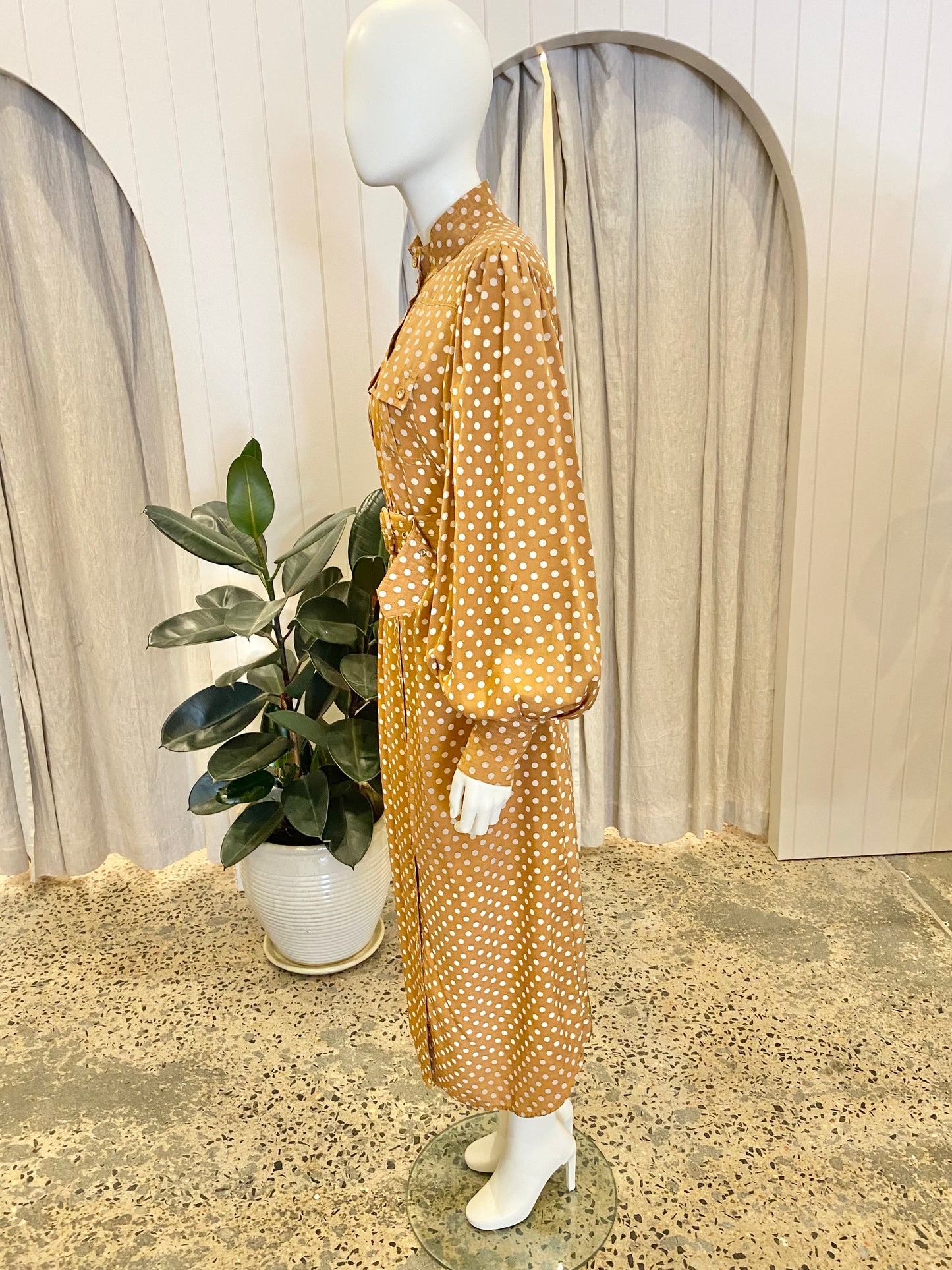 Zimmermann Polka Dot Silk Shirtdress - Size 3 (12-14)