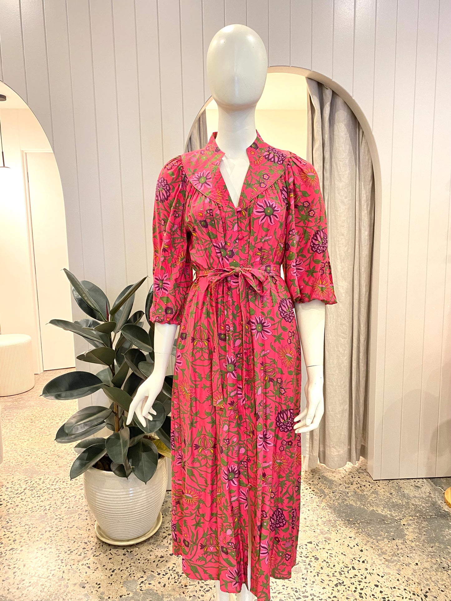 Cable Melbourne 'Balmoral' Midi Dress - Size 8