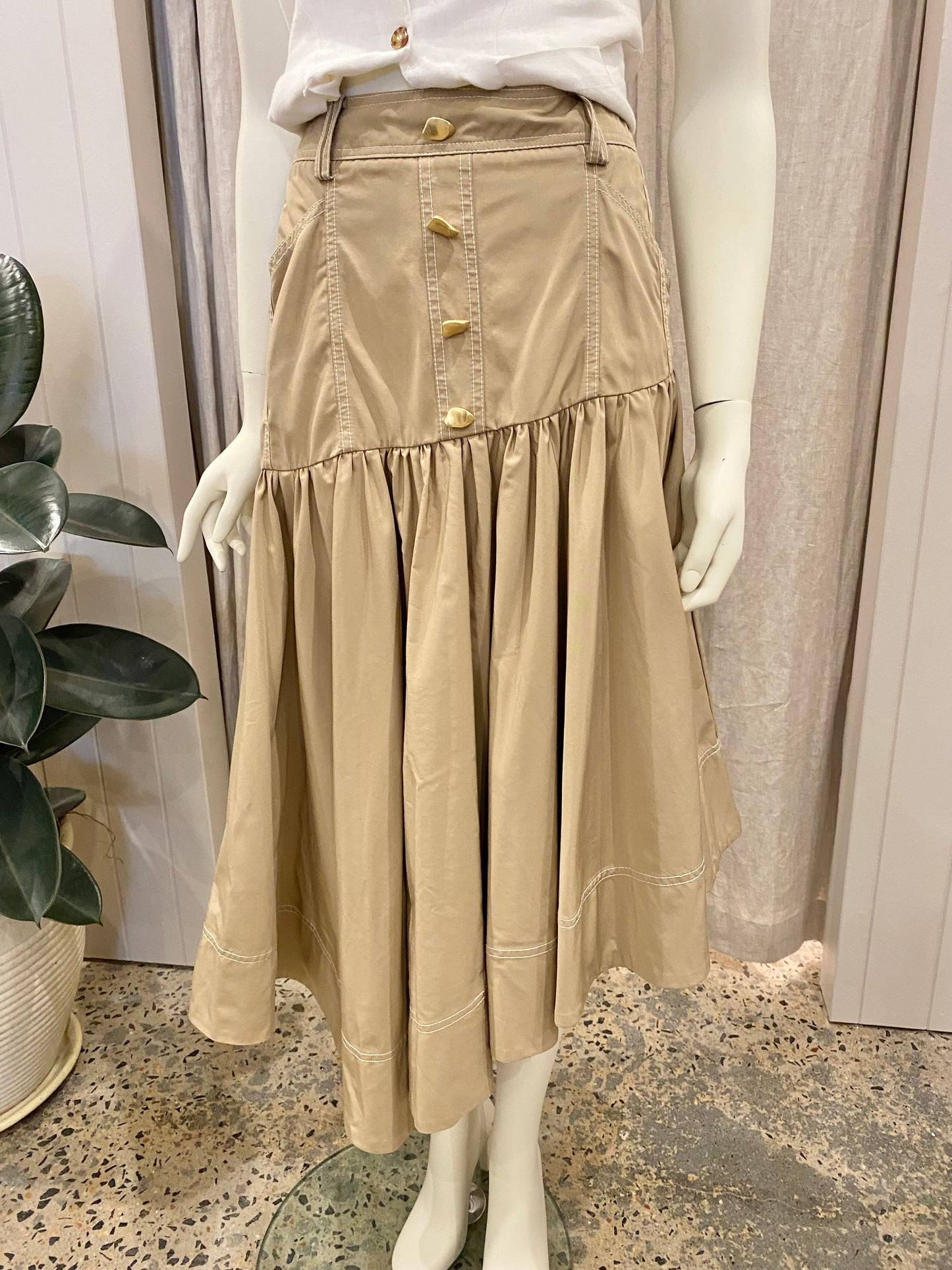 AJE Willow Utility Midi Skirt - Size 16