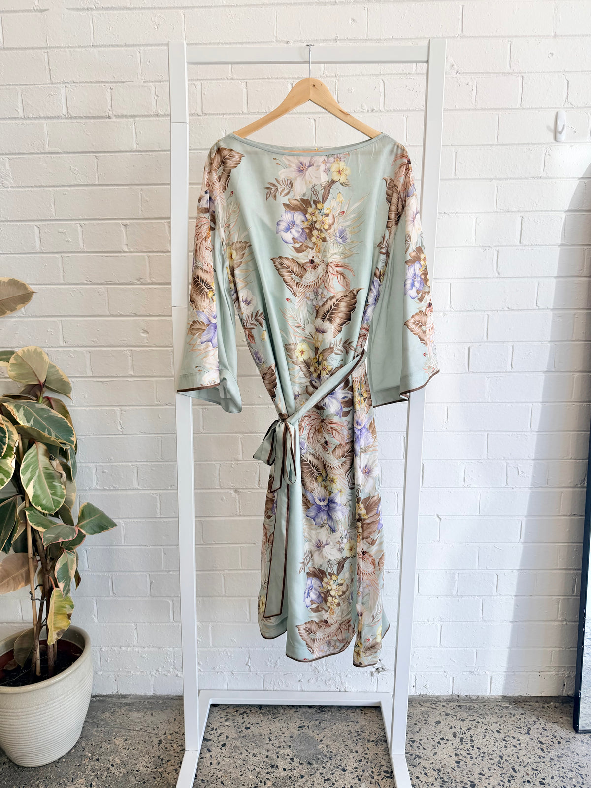 Zimmermann Floral Silk Kaftan/Tunic Style Dress- Size 14