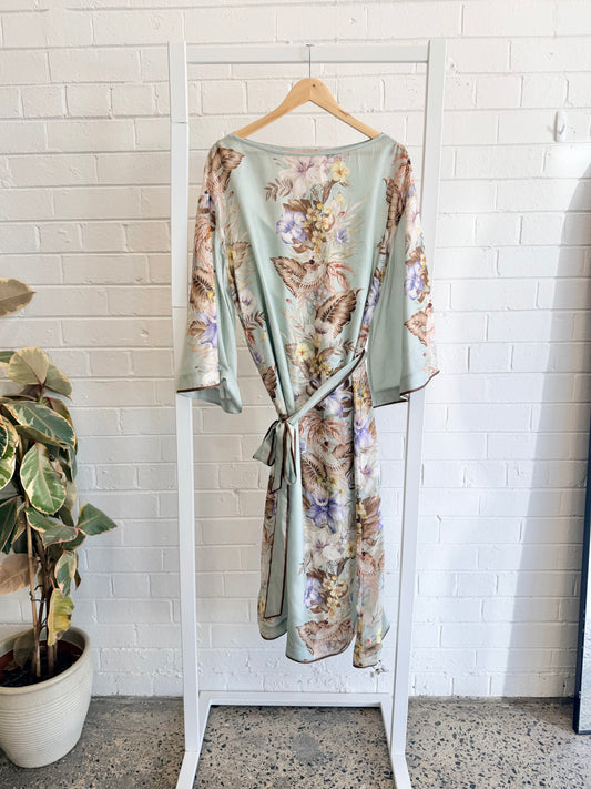 Zimmermann Floral Silk Kaftan/Tunic Style Dress- Size 14