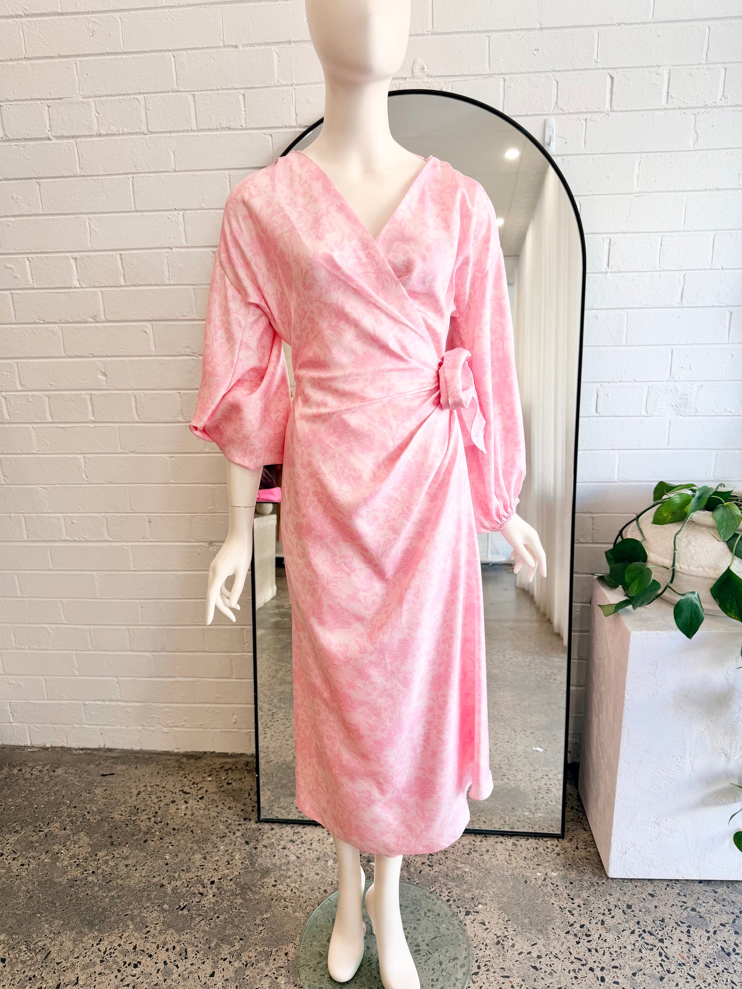 Scanlan Theodore Silk Print Wrap Dress - Size 12 - Pre-Loved Geelong