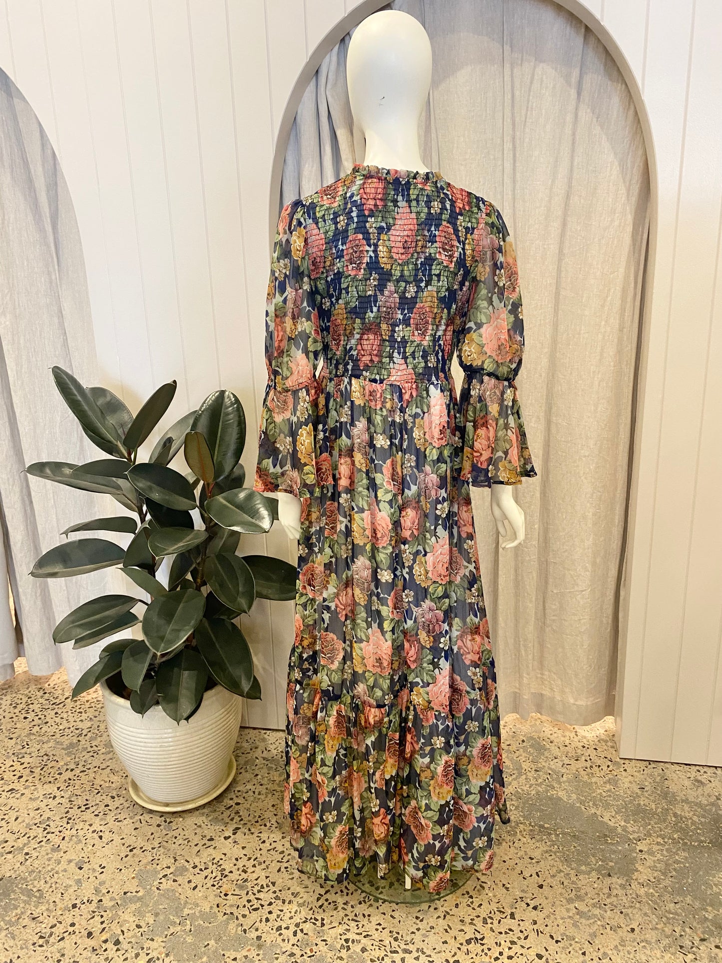 By Timo Floral Maxi Dress - Size 10 - 12