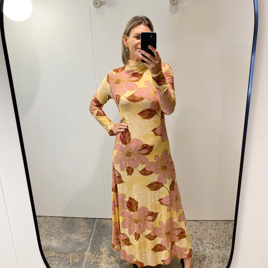 Kinney Camilla Dress in Rosa Floral - Size M (10)