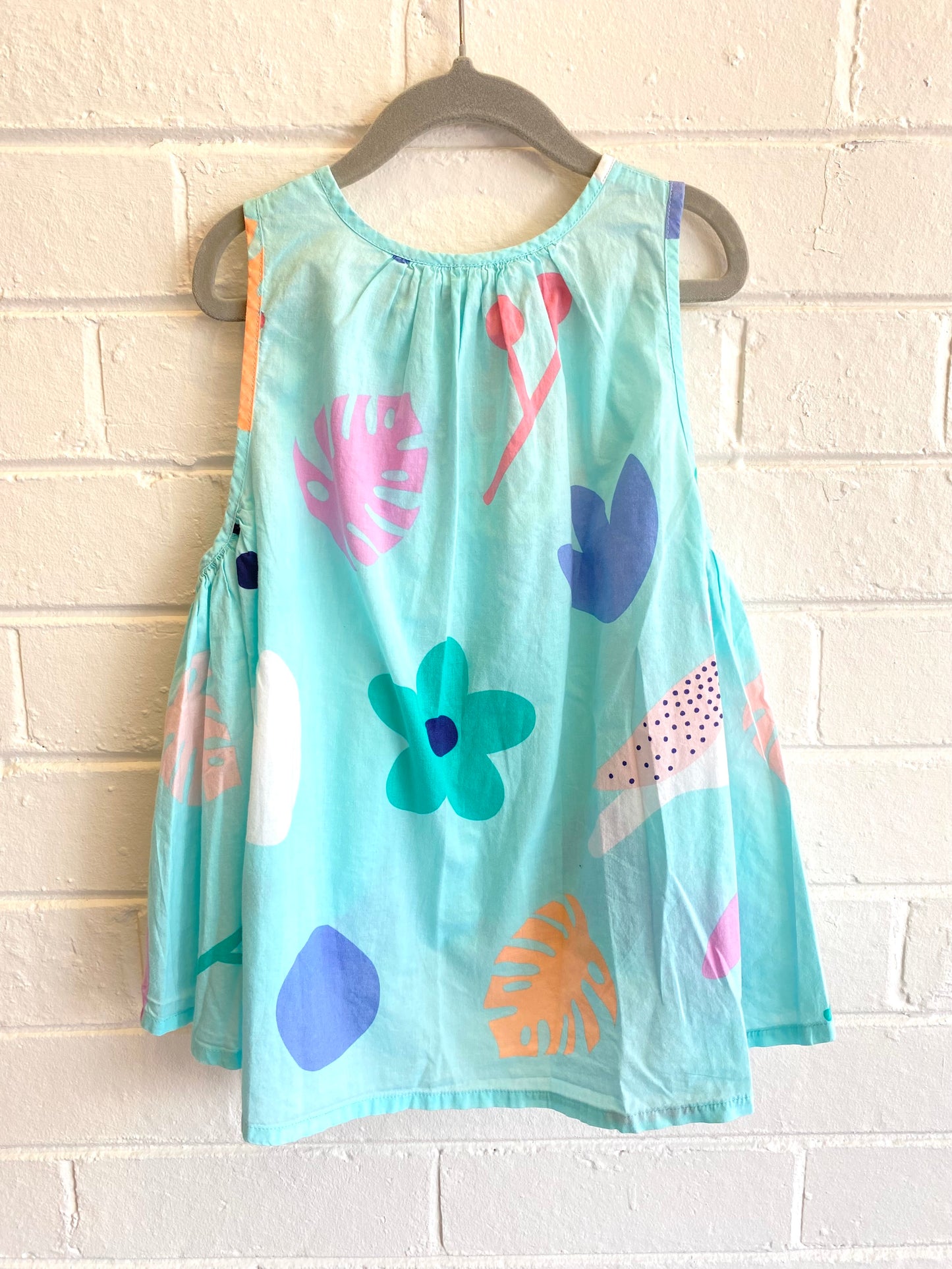 Country Road teal blue floral top - Size 7