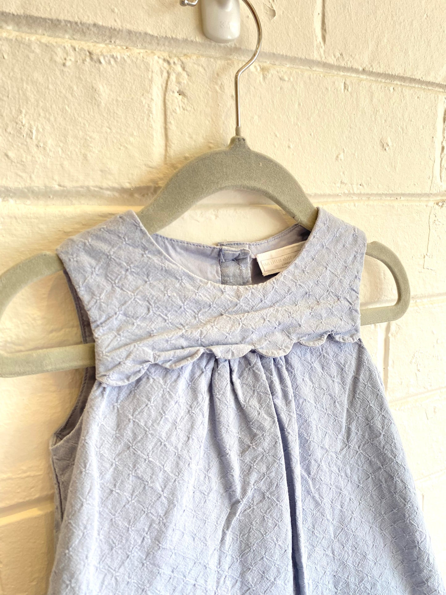 The little white company blue dress - size 6/12m