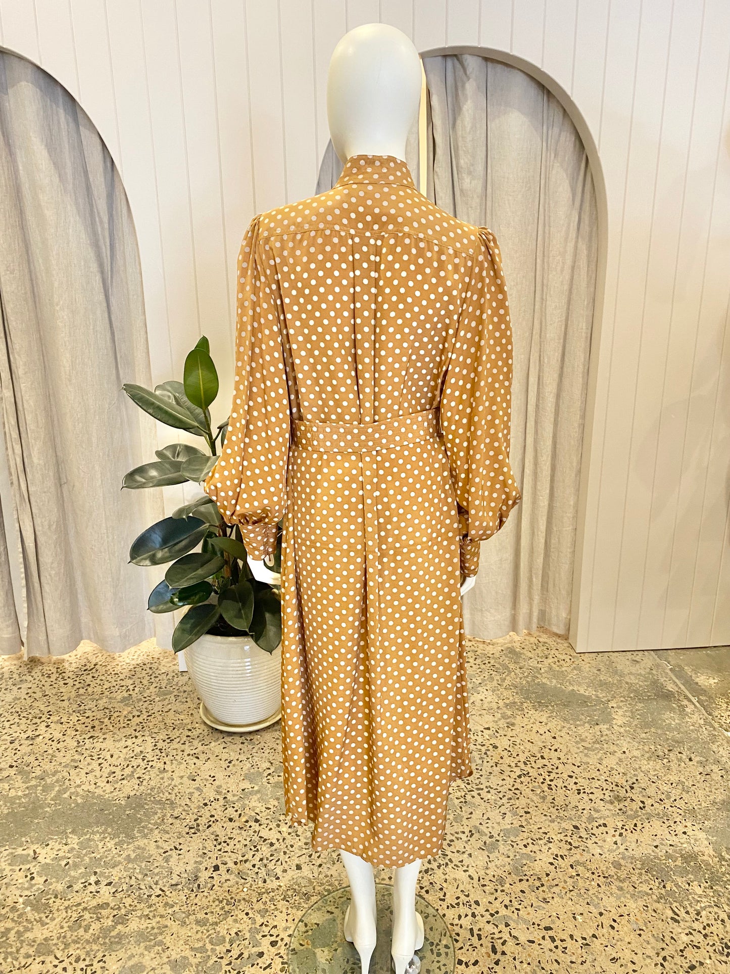 Zimmermann Polka Dot Silk Shirtdress - Size 3 (12-14)