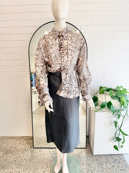 Aje Savana Murphie Shirt - Size 12 - Pre-Loved Geelong