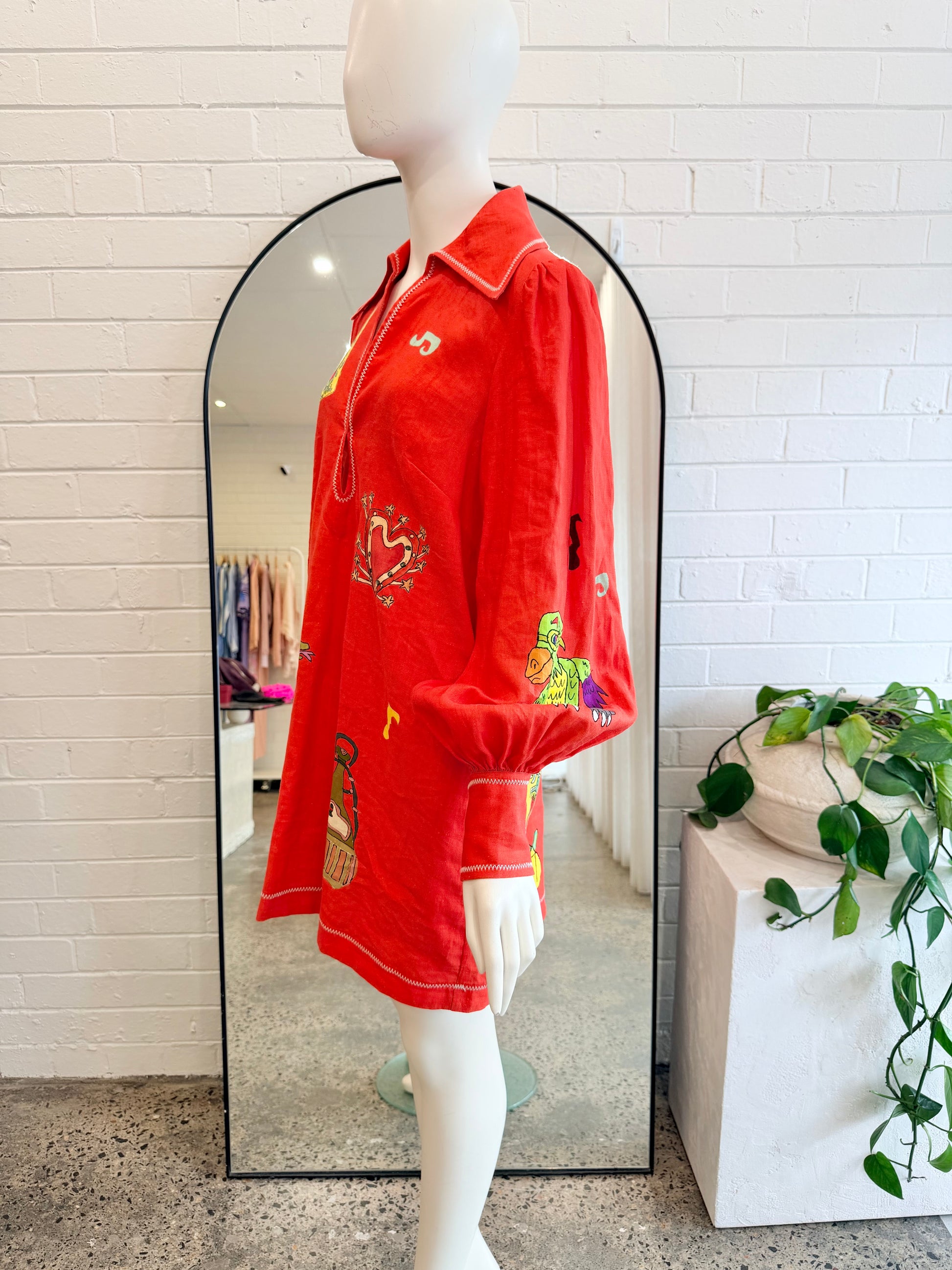 Alemais Tomato Contessa Mini Dress - Size 10 - Pre-Loved Geelong