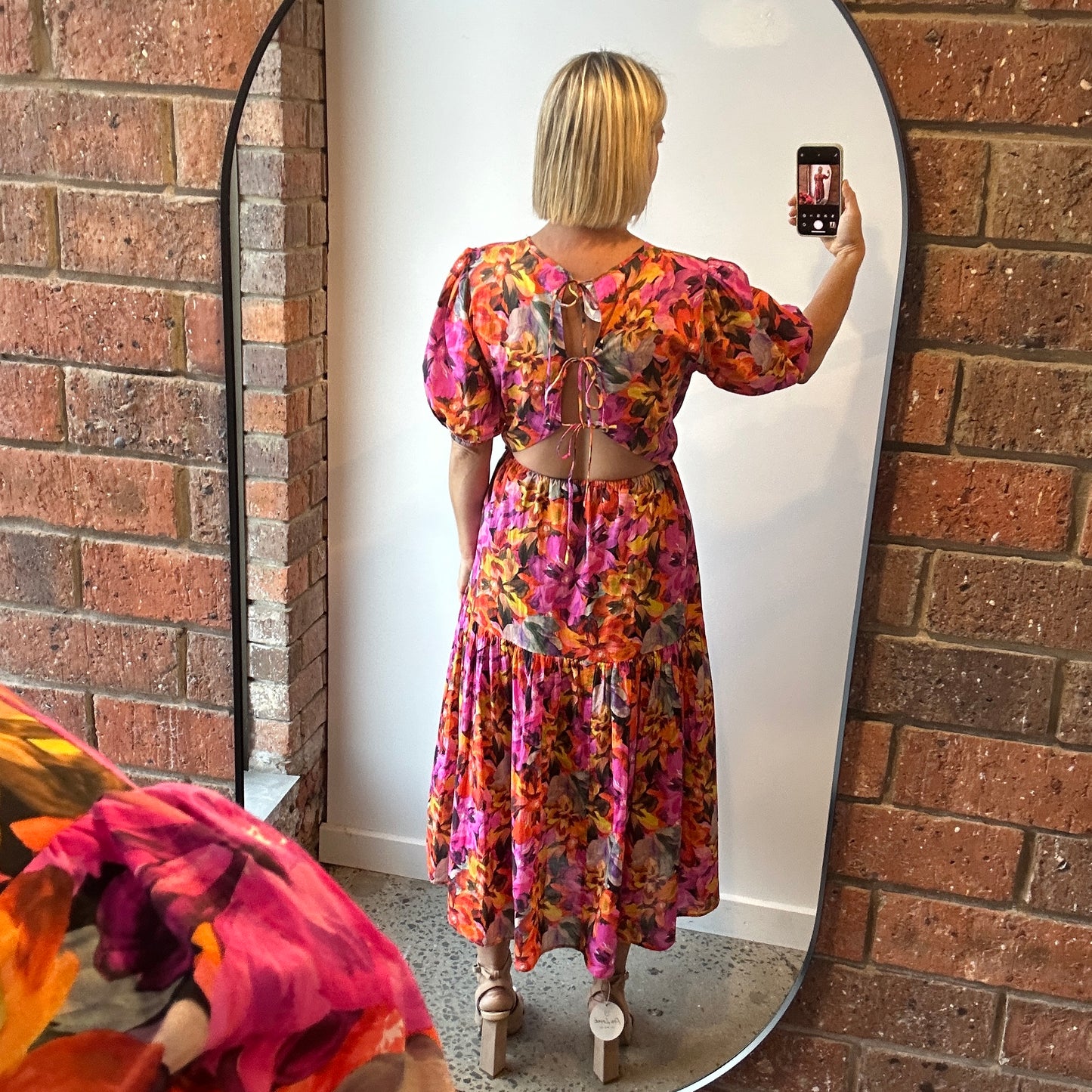 MLM Floral Midi Dress - Size 12