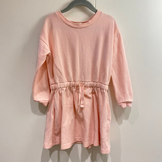 Seed Girls Pique Dress in Pink - Size 5