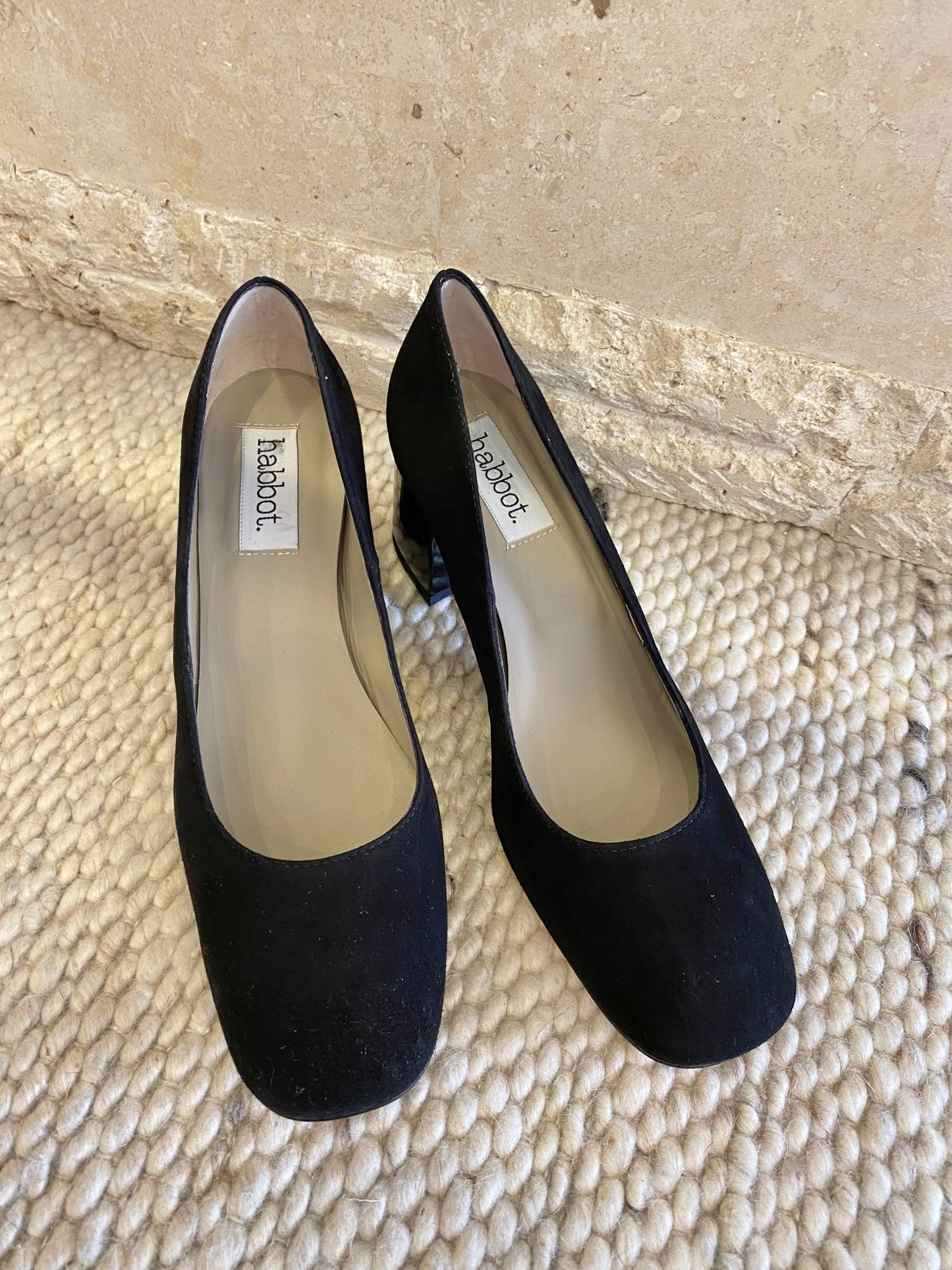 Habbott Edgar Block Heels in Black - Size 39