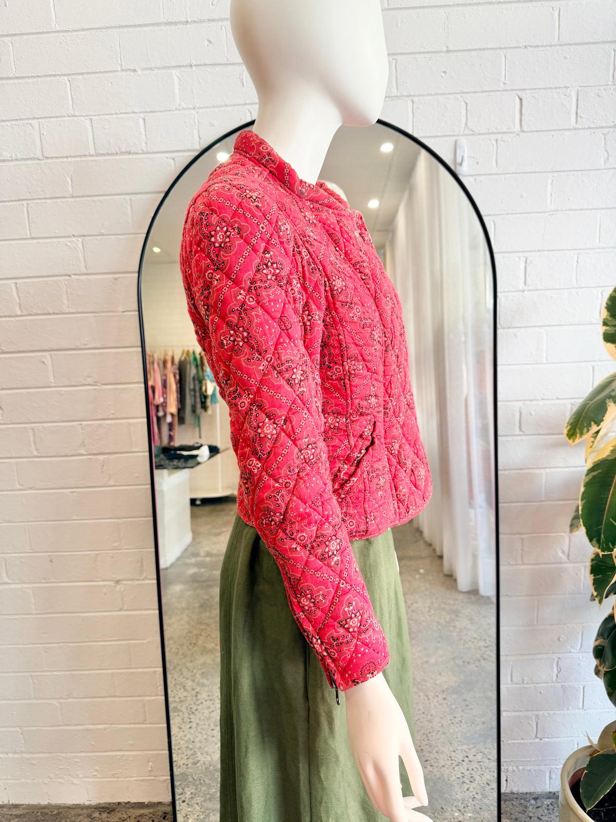 The Isabel Marant Étoile Red Bandana Print Quilted Jacket - Size 1 (AU8)