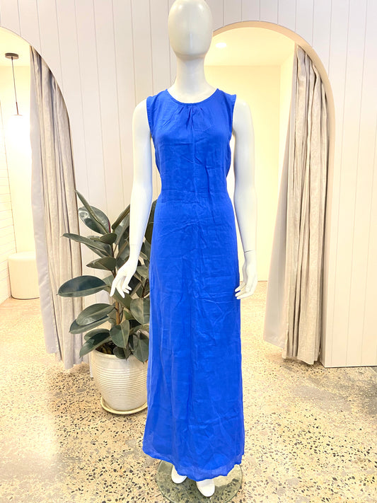Faithfull The Brand Sommar Maxi Dress in Blue - Size 16
