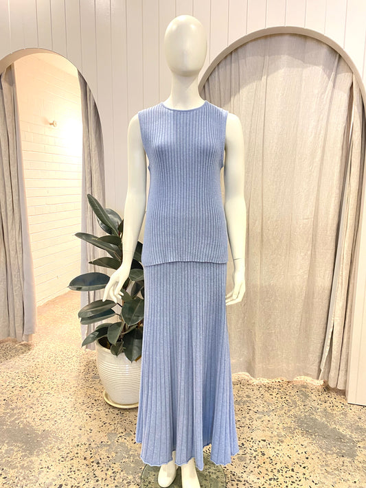 Friends with Frank Celeste Tank & Skirt Set - Size M (10/12)