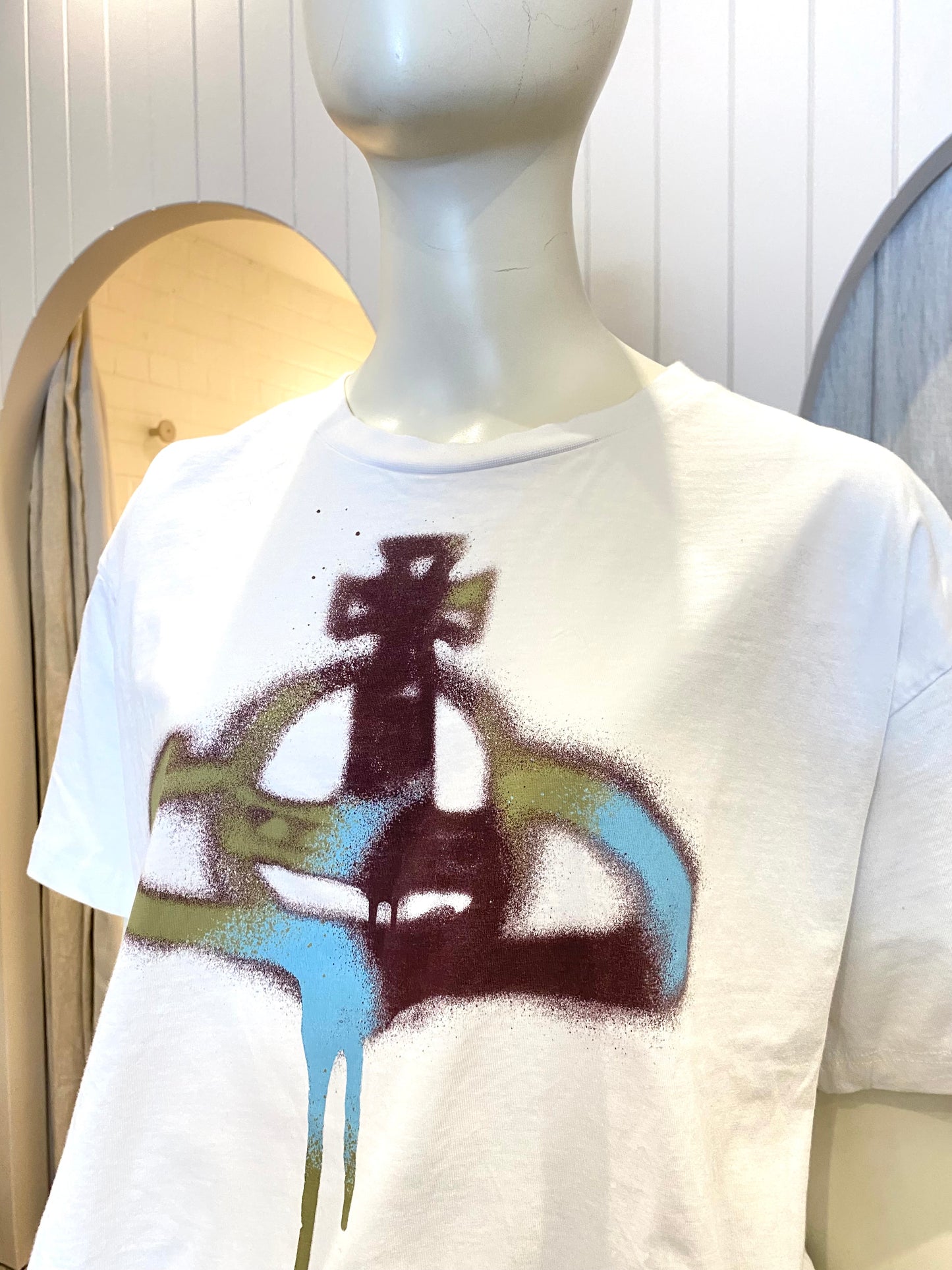 Vivienne Westwood Logo Printed Crewneck T-Shirt - Size XL