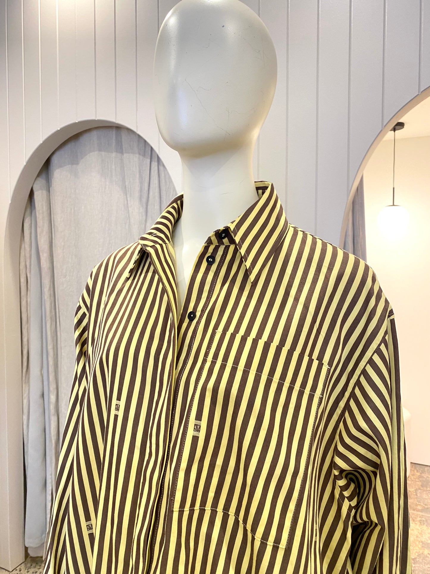 Camilla & Marc Kiera Shirt in Cool Mustard - Size 10