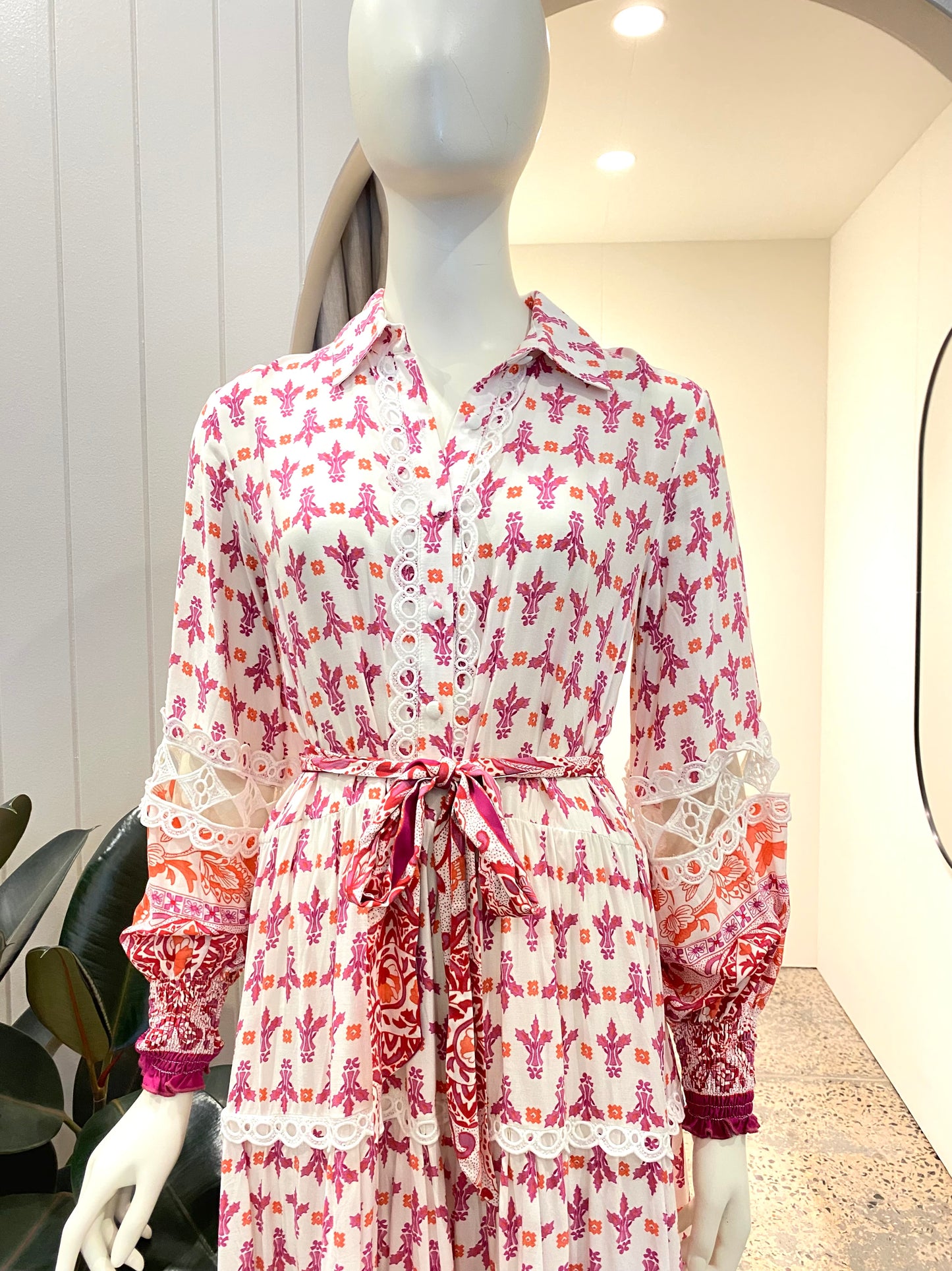 Miss June Maxi Shirtdress - Size 12