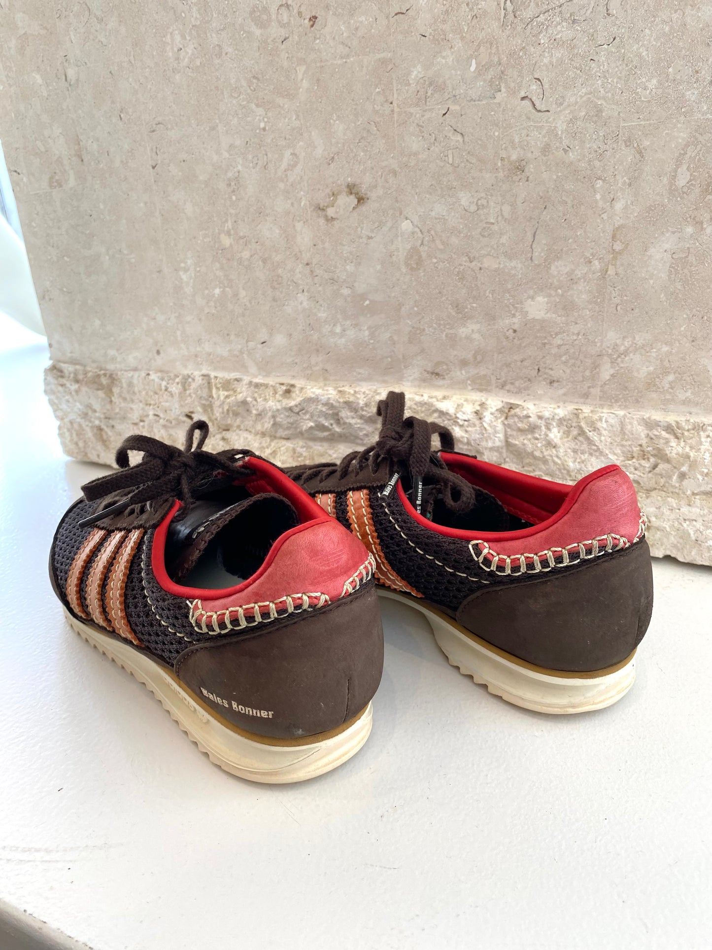 Wales Bonner x Adidas SL72 Knit Brown Sneakers - Size 40 2/3