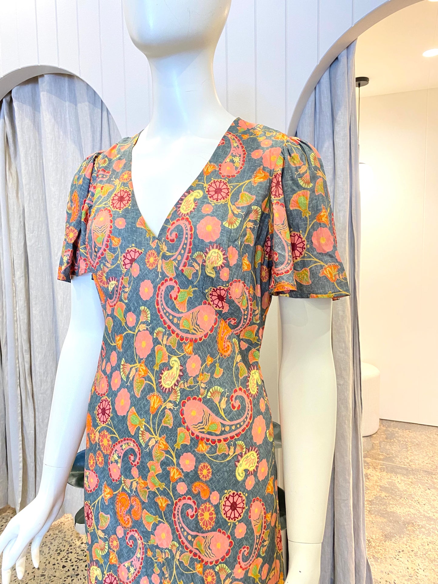 Cable Poppy Midi Dress - Size 8