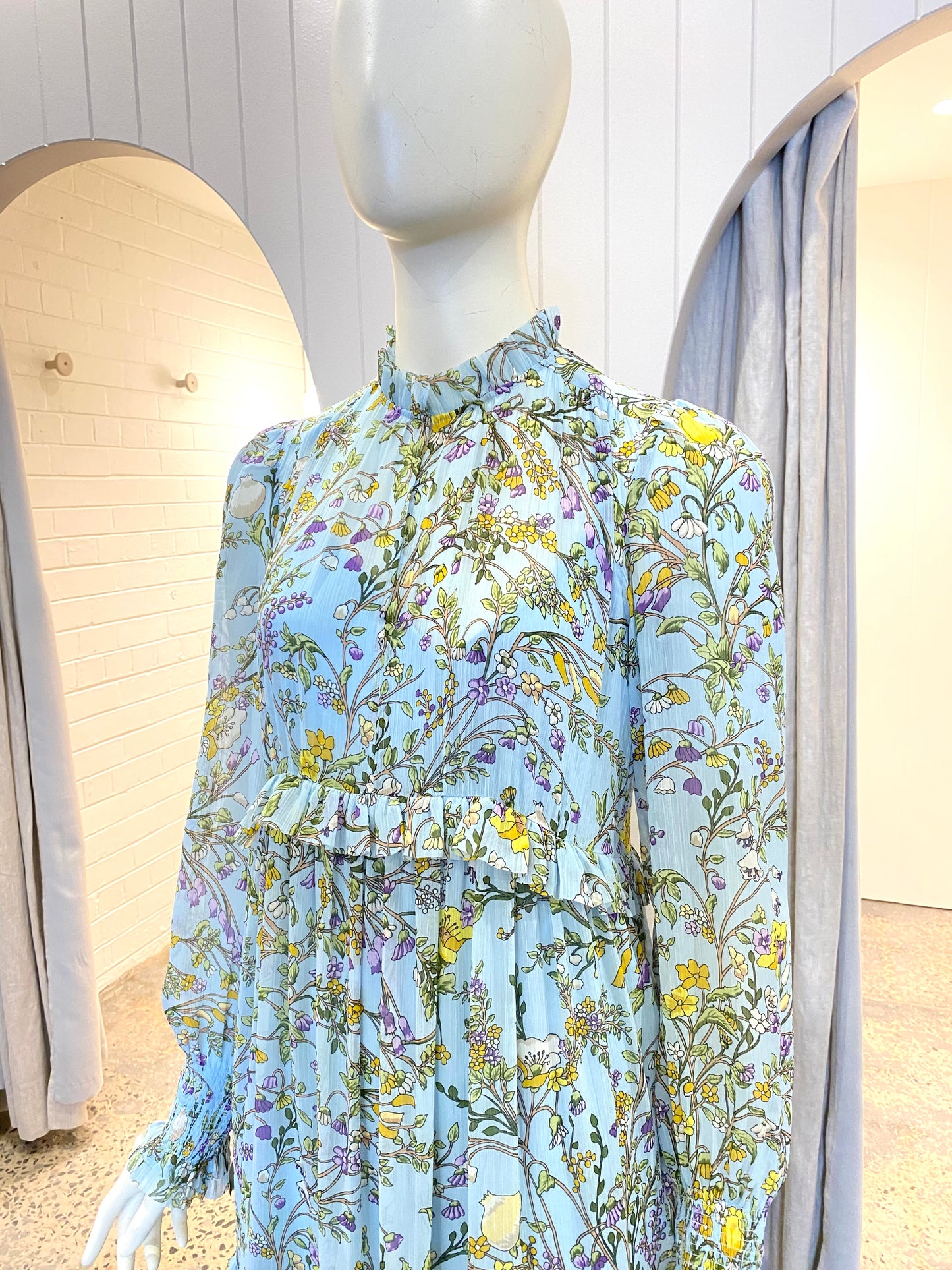 ME + EM Bluebell Ruffle Trim Dress - Size 10/12