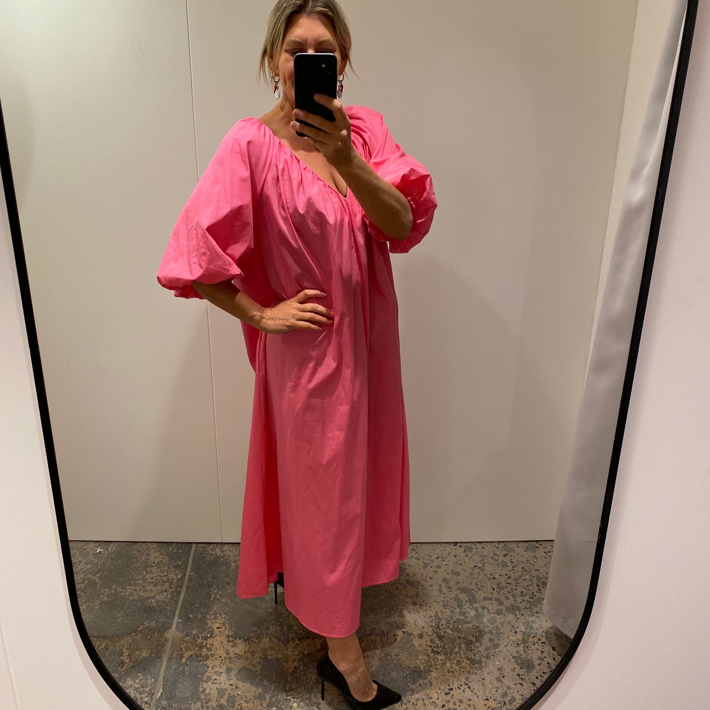 Commonry Midi Dress in Pink - Size 14