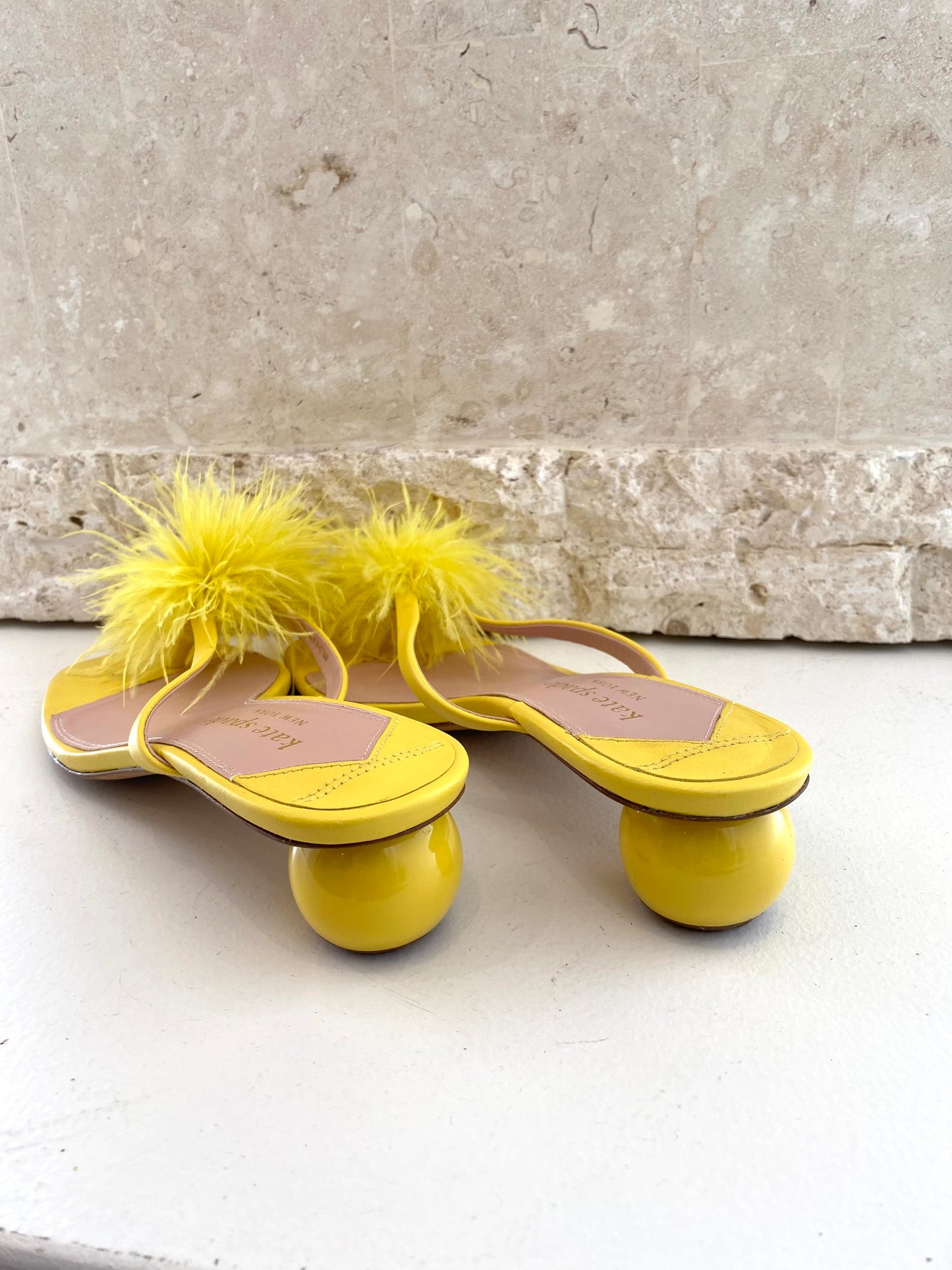 Kate Spade Bahama Sandals in Yellow - Size 8