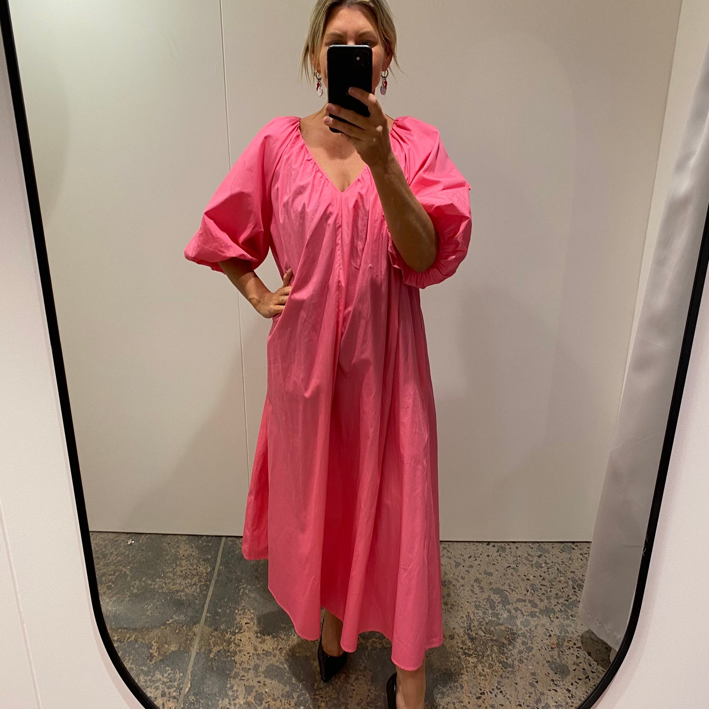 Commonry Midi Dress in Pink - Size 14
