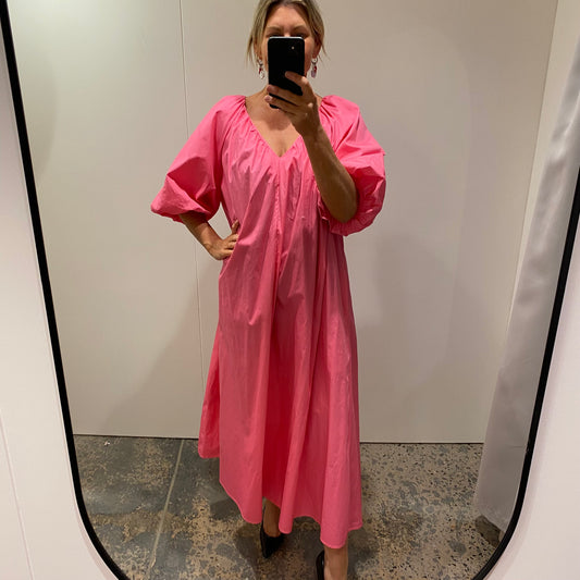 Commonry Midi Dress in Pink - Size 14