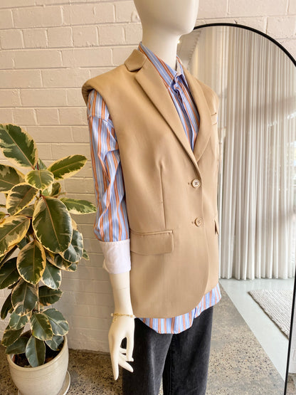 Anine Bing Sand Tay Vest BNWT - Size XS
