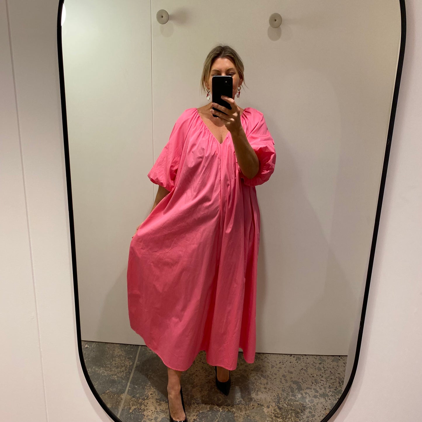 Commonry Midi Dress in Pink - Size 14