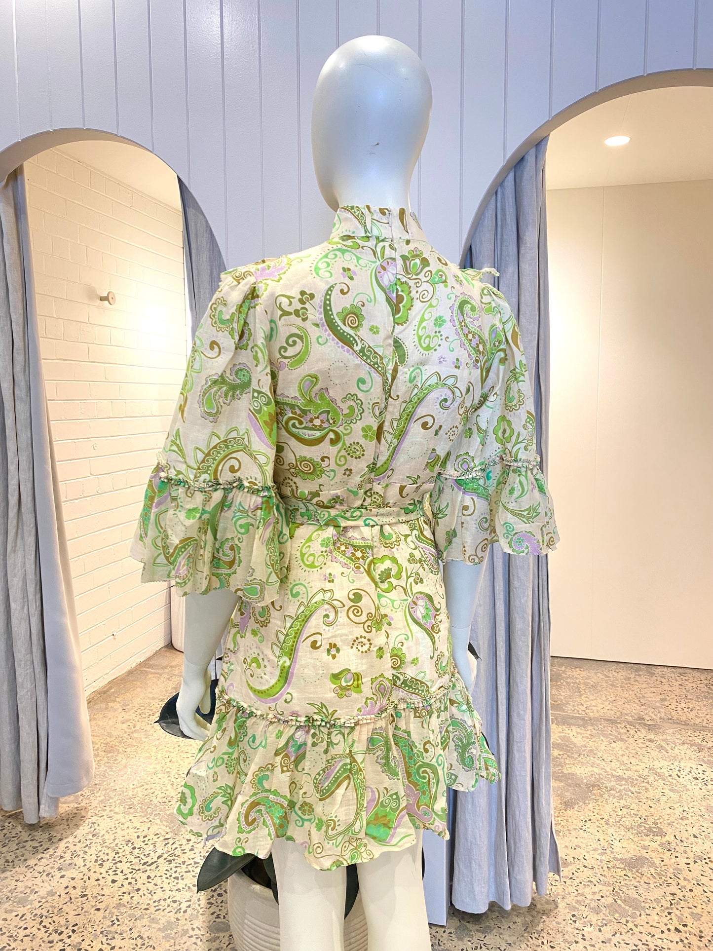 Alemais 'Marta' Ruffle Mini Dress - Size 10