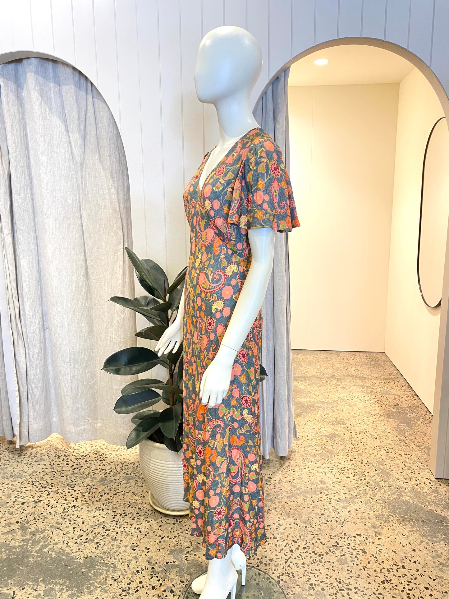 Cable Poppy Midi Dress - Size 8