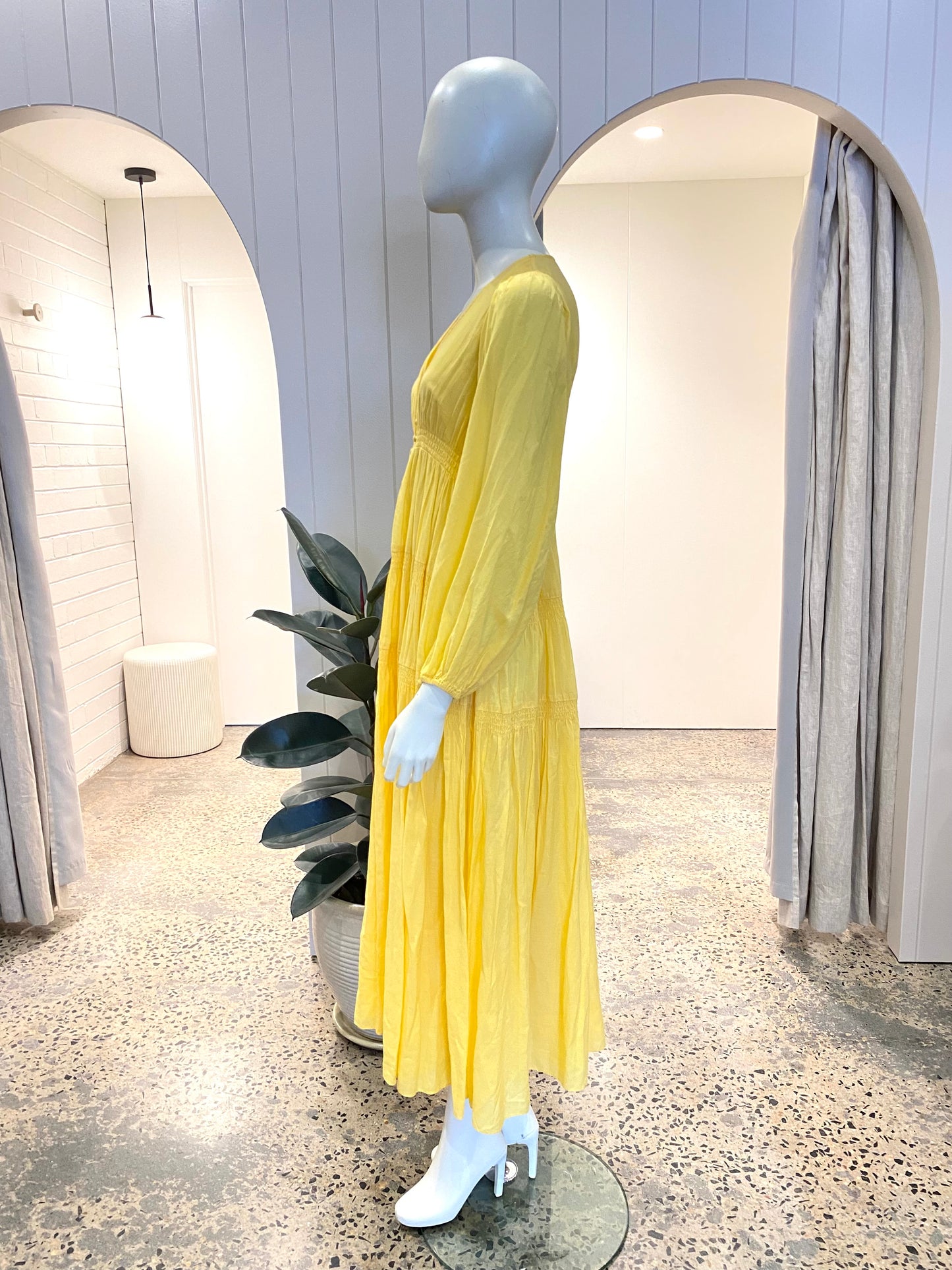 Steele Xiah Midi Dress in Sunflower - Size S (8/10)