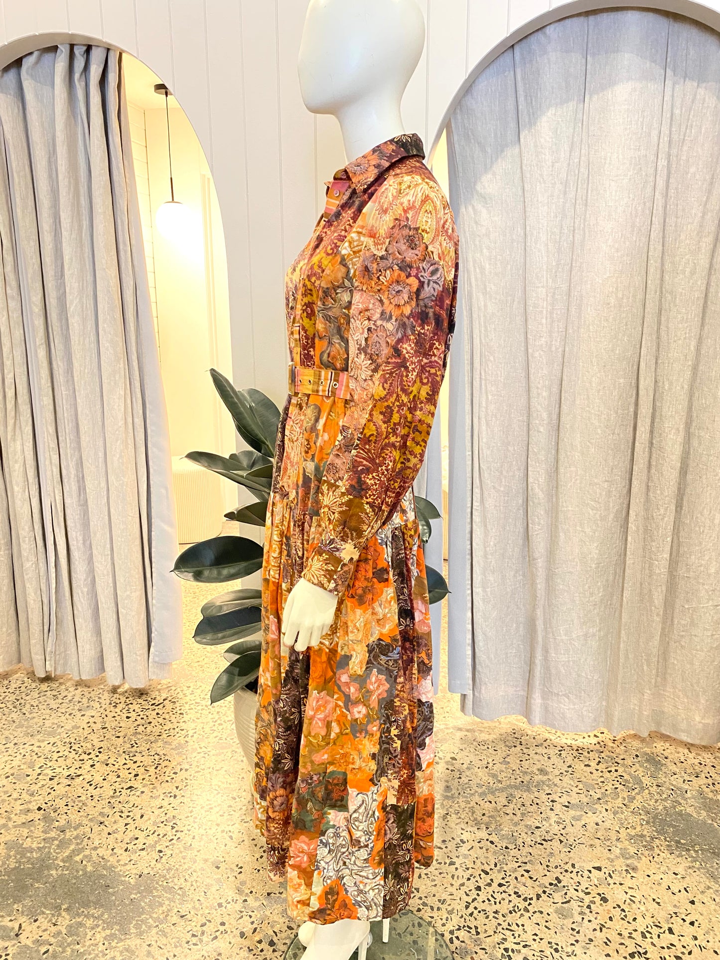 Kachel Agnes Maxi Shirt Dress - Size 8