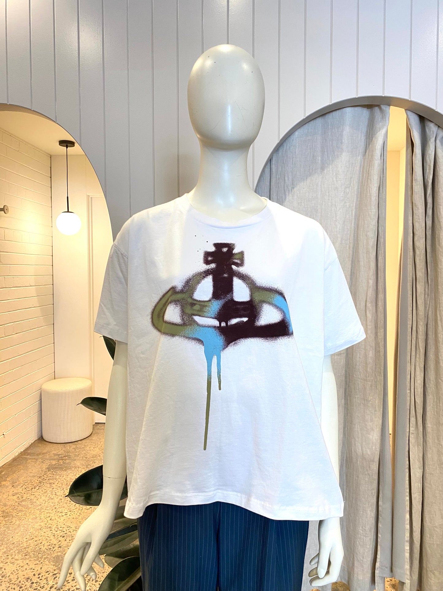 Vivienne Westwood Logo Printed Crewneck T-Shirt - Size XL