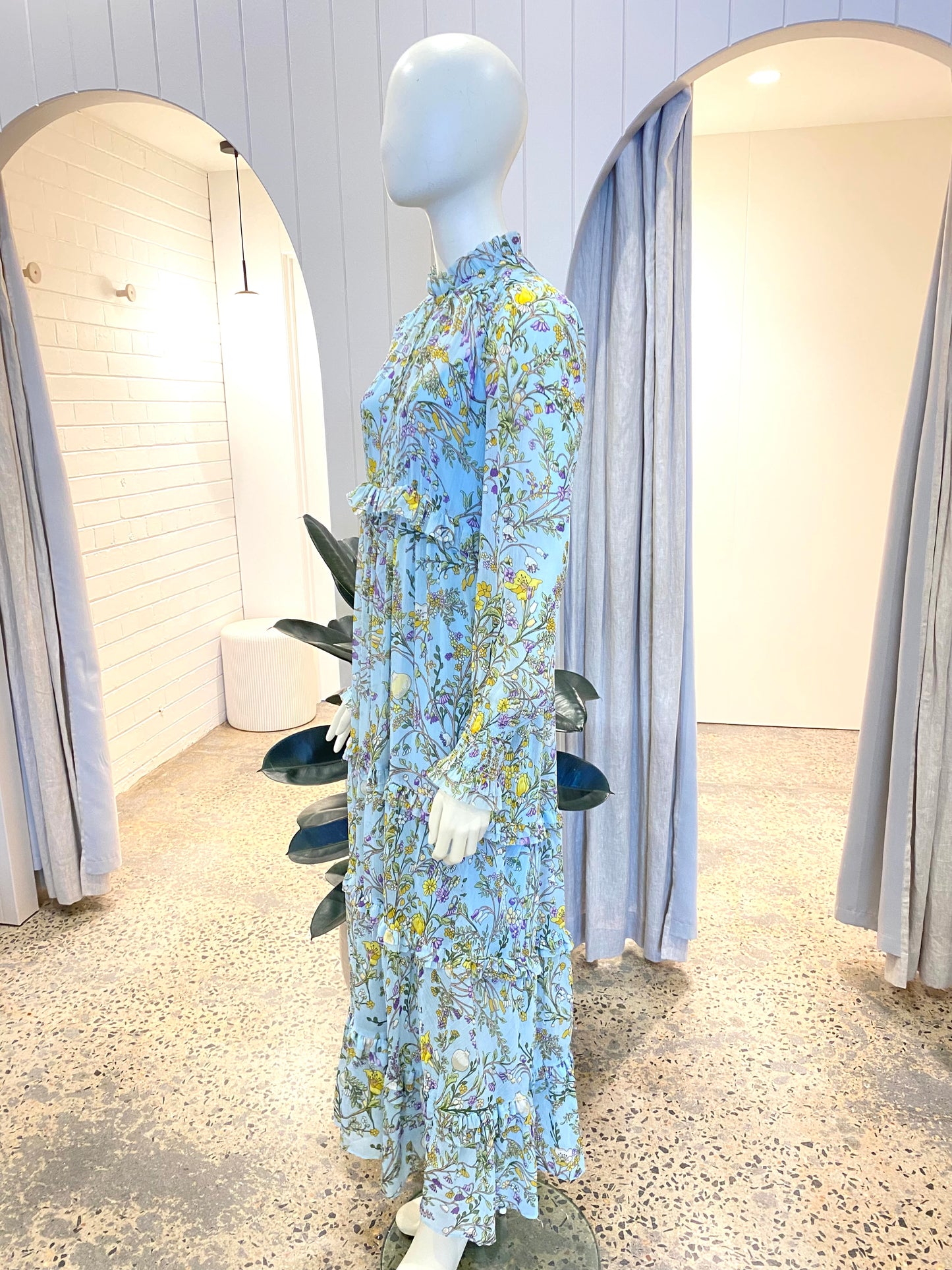 ME + EM Bluebell Ruffle Trim Dress - Size 10/12