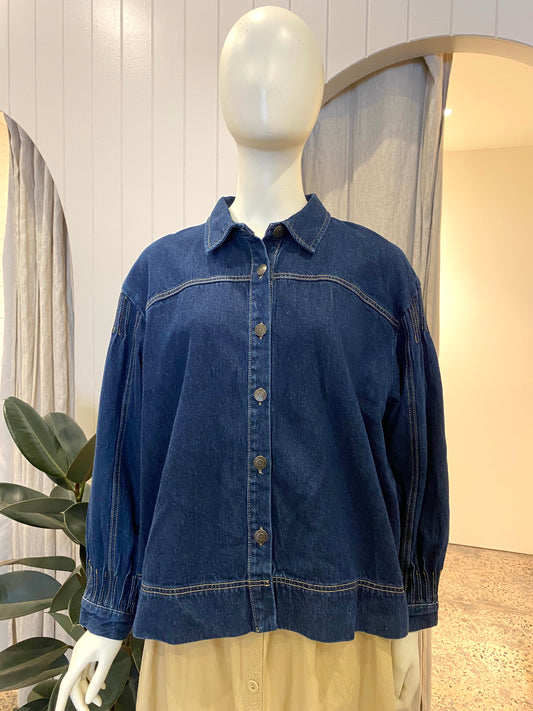 Morrison Bobbi Denim Shirt - Size 2 (10/12)