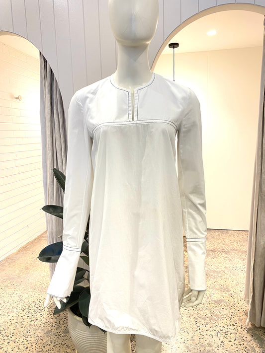 Marni Contrast Stitch Long Shirt - Size 38 (8)
