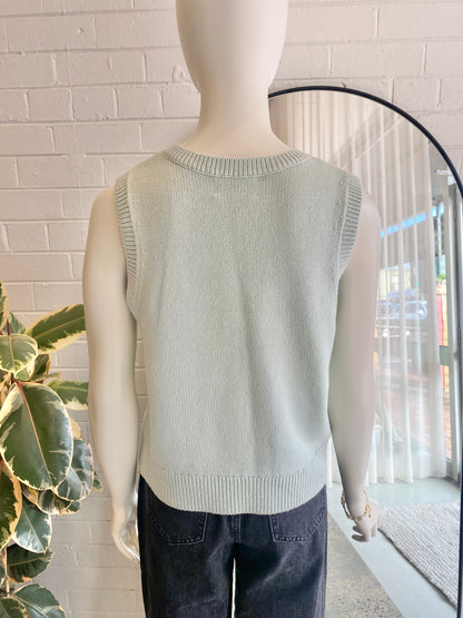 Friends With Frank Mint Ren Knit Top - Size Small (8/10)