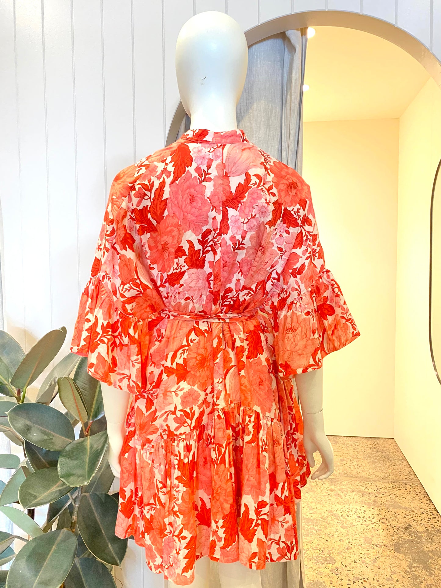 Morton Mac Linen Mini Dress - Size 12