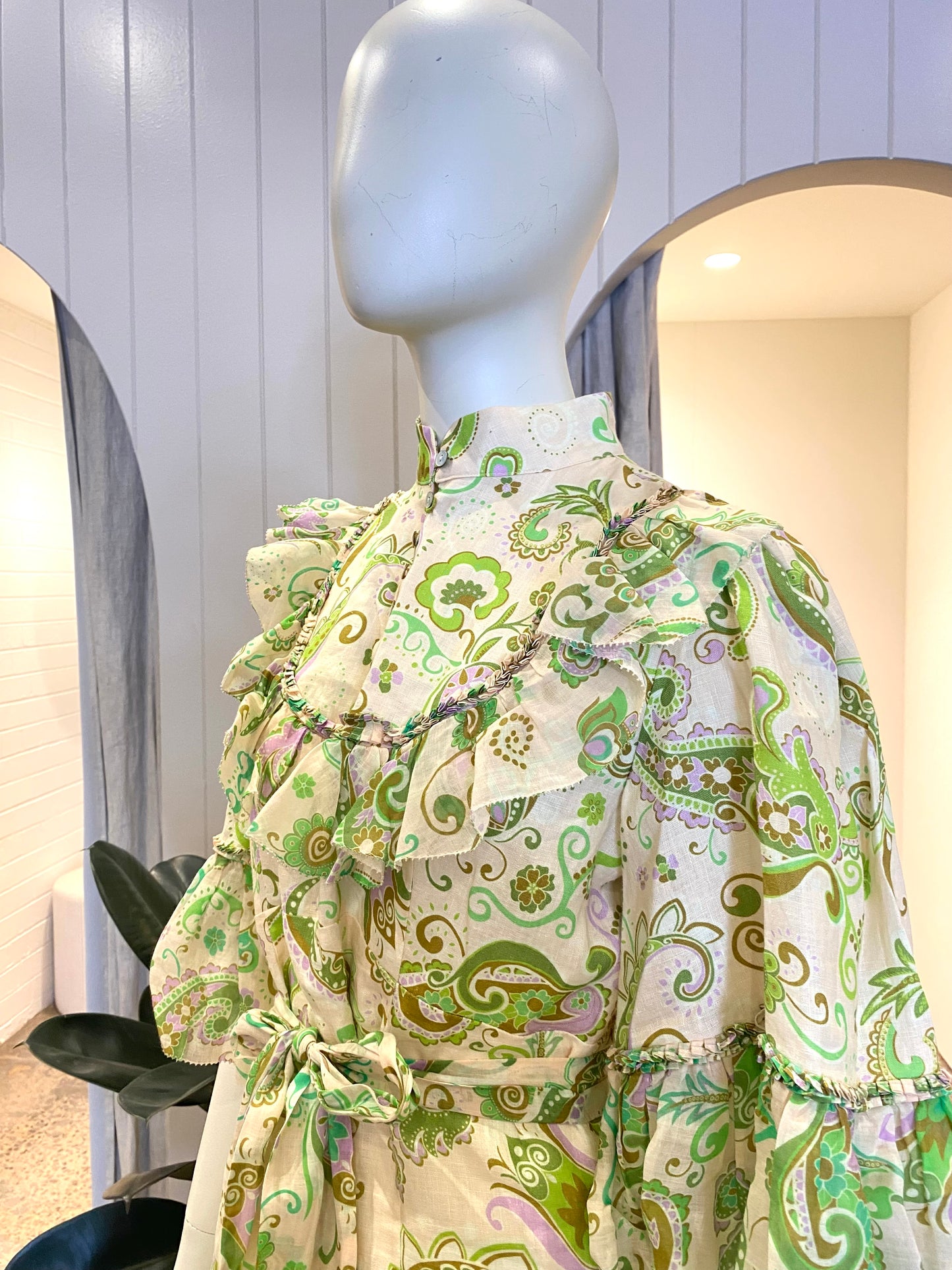 Alemais 'Marta' Ruffle Mini Dress - Size 10