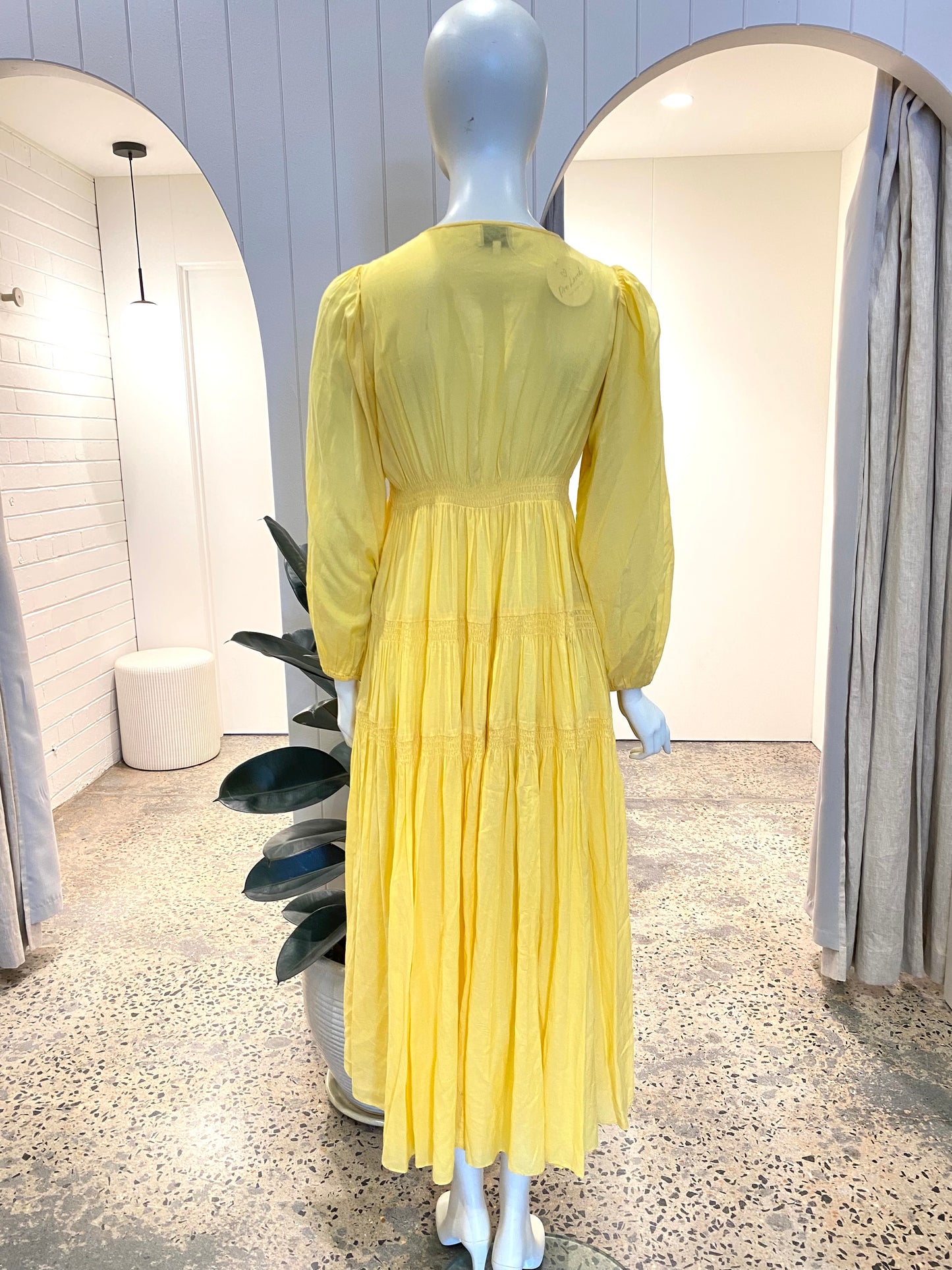 Steele Xiah Midi Dress in Sunflower - Size S (8/10)