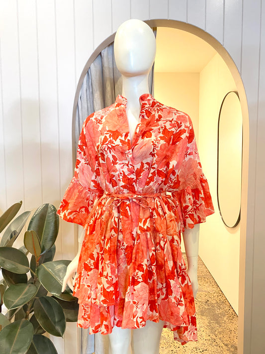 Morton Mac Linen Mini Dress - Size 12