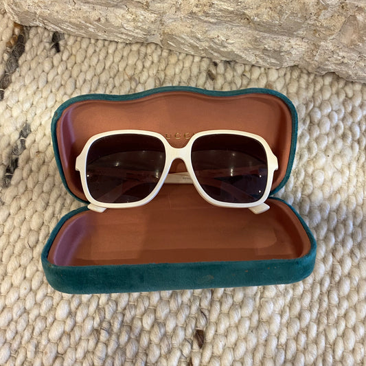 Gucci Cream Sunglasses