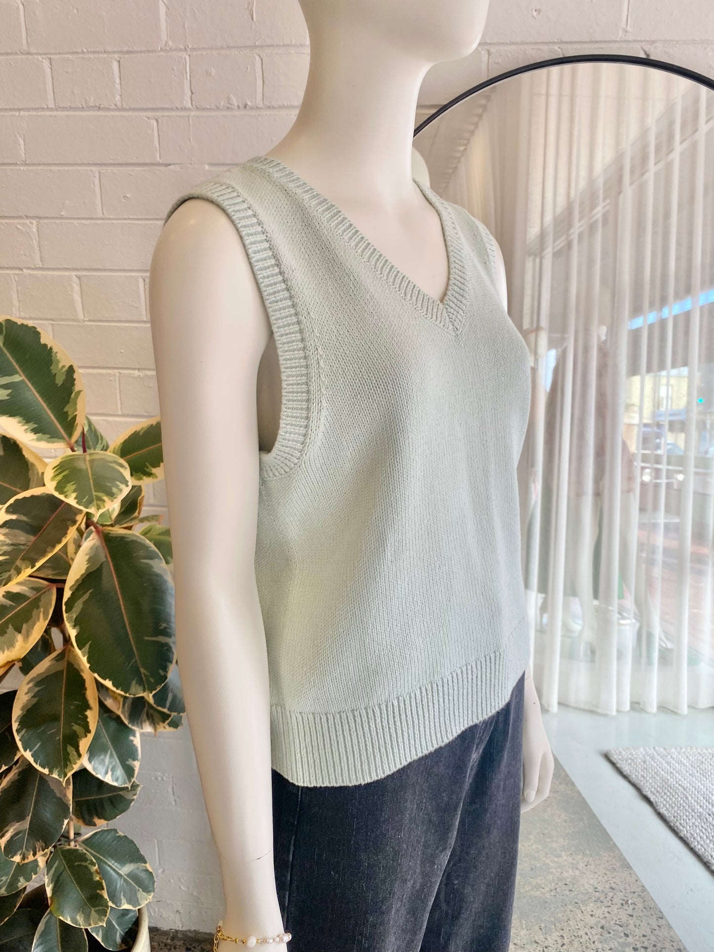 Friends With Frank Mint Ren Knit Top - Size Small (8/10)